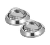 HOLIDYOYO Stainless Steel Cabinet Door Pull Handle Folding Round Flush Pull Ring for Bathroom Wardrobe Electric Box Doors Rust Hardware