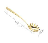 HOLIDYOYO Stainless Steel Noodle Strainer Spoon with Smooth Surface Multipurpose Kitchen Pasta Scoop for Home and Restaurant Use Lightweight and Space-Saving Cooking Utensil