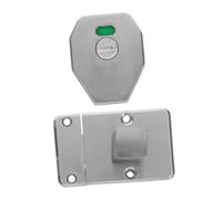 HOLIDYOYO Stainless Steel Public Toilet Door Lock with Clear Occupied Vacant Indicator Privacy Latch for Bathroom Stall Partitions Easy Install Restroom Lock