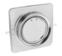HOLIDYOYO Stainless Steel Range Hood Non-return Valve, Backflow Preventer for 160mm Cooker Hood Ducts, Reusable, Easy to Install and Clean, Silver