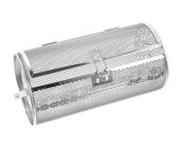 HOLIDYOYO Stainless Steel Rotating Grill Cage Oven Basket for Baking Fried Chicken and Walnuts, Multi-purpose Roaster with Easy-open Door and Swivel Pole Bracket, Highly Resistant
