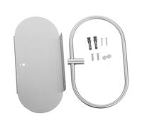 HOLIDYOYO Stainless Steel Towel Ring with Space Saving Shelf Self Adhesive No Drill Bathroom Wall Holder Resistant Rack for Towels and Bath Essentials Storage