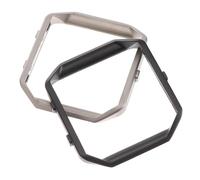 HOLIDYOYO Stainless Steel Watch Frame Replacement Protective Case for Blaze Smartwatch Designed for Everyday Wear (Black + Silver, 2pcs) Random Color