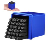 HOLIDYOYO Stamping Tools Metal Punch Kit for Industrial Use Accurate Number Letter Punch for Engravers Woodworkers Jewelry Makers Versatile Metal Plastic Paper Marking