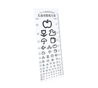 HOLIDYOYO Standard Eye Chart Wall Hanging for Home School Clinic Visual Testing Cartoon Design for Eye Exams for Kindergarten and Doctor Office