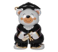 HOLIDYOYO Standing Graduation Foil Bear Balloon - Graduation Season Party Supplies - Bear Balloon Decorations for Elementary and Kindergarten Graduate Parties