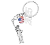 HOLIDYOYO Statue of Liberty Keychain Pendant Keyring Souvenir Accessory for Bags and Travel Charming Liberty Ornament for Women and Girls Keychain Keepsake Cute Key Ring Bling Crystal Jewelry Accessor