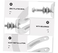 HOLIDYOYO Steel Wheelchair Front Fork Bracket with Bearings Replacement Wheel Holder Zinc Plated Iron for Manual Electric Wheelchair Smooth Operation Easy Installation
