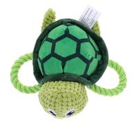 HOLIDYOYO Stuffed Dog Teething Toy Cartoon Turtle Design Lightweight Chew Plaything for Dogs Interactive Pet Accessory to Reduce Anxiety and Prevent Destructive Behavior