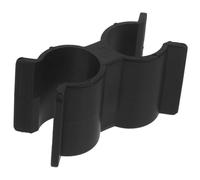 HOLIDYOYO Sturdy Double Port Nylon Pipe Clamp Connector for Yacht and Boat Accessories - Black Fixing Buckle Shelf Pole Fitting Easy Installation and Use