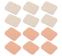 HOLIDYOYO Synthetic Sponge Powder Puffer Suitable for Cream White 12pcs and Easy to Carry, Makeup Blender Pad for Face Powder Puff for Daily Girl Makeup Cosmetics Application
