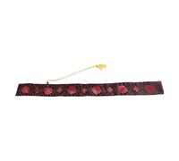 HOLIDYOYO Tai Chi Sword Carrying Bag Black Silk with Red Cloud Pattern, 53 Inch Vintage Martial Arts Sword Holder Case for Storage and Transport