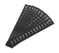 HOLIDYOYO Thermosensitive Temperature Indicator Strips with Quick Sensitivity and Temperature Reading 10pcs Pet Material for Fish Tank and Walls for Brewing and Fermentation Use