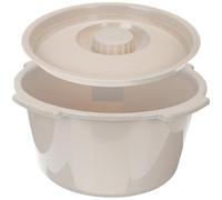 HOLIDYOYO Thickened Plastic Elderly Pregnant Women Commode Potty Chair with Lid Smooth Surface Bedside Urinal Toilet Seat for Home Hospital Bathroom Use