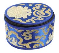 HOLIDYOYO Tibetan Sound Bowl Storage Bag for Buddhist Meditation Singing Bowl Carrying Case Handmade Embroidery Cotton with Supple Material and Delicate Beautiful Appearance in Golden