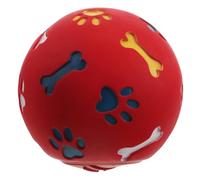 HOLIDYOYO Tpr Dog Treat Ball Adjustable Food Dispensing Puzzle for Dogs and Cats Interactive Chewing and Training to Control Treat Release and Reduce Destructive Biting Large Random Color