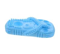 HOLIDYOYO Tpr Puppy Chew Slipper Shape Bite Resistant Molar for Dogs Interactive Stimulation for Independent Play and Emotional Stress Relief Blue