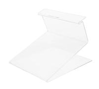 HOLIDYOYO Transparent Acrylic Book Shelf Wide Display Stand for Books Magazines Art Collections Versatile Display Holder for Desk Decoration and Store Marketing