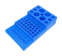 HOLIDYOYO Trapezoid Test Tube Holder Rack PP Laboratory Tool for Home School and Research Lightweight Stand with Two for Organizing Test Tubes