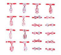HOLIDYOYO Valentine's Day Pet Neckties Bow Ties Set, Romantic Puppy and Cat Bow Tie Accessories, Mixed 20pcs Party Pet Collar Decoration for Dogs and Cats Assorted style