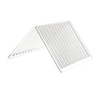 HOLIDYOYO Vertical Vinyl Record Holder Acrylic Storage Rack with Multiple Slots Desktop Organizer for Books Documents and Albums Transparent CD Stand for Office School and Home Use