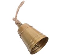 HOLIDYOYO Vintage Rustic Metal Cow Bell with Jute Rope Melodic Harmony Christmas Ornament for Farmhouse Decor Holiday Tree Wreath Door Hanging Western Style Vintage Home Decoration