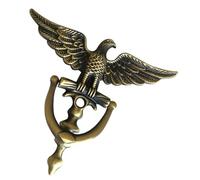 HOLIDYOYO Vintage Zinc Alloy Eagle Head Door Knocker Replacement Ergonomic Grip Decorative Security Knocker for Front Doors Easy to Install for Home and Office Use