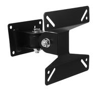 HOLIDYOYO Wall Mount Tv Bracket for Screens Swivel Tilt Monitor Holder with Thickened Iron Construction Black Fixed Support for Tvs and Computer Displays in Bedrooms Offices Hotels
