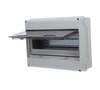 HOLIDYOYO Way Electric Breaker Box with Transparent Window Abs Distribution Protection Enclosure Din Weatherproof Power Junction Panel with Bus Bars for Outdoor and Indoor Use