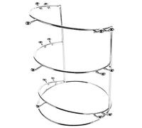 HOLIDYOYO Wedding Display Stand Three-tier Metal Rack for Bride Headpieces Elegant Storage for Crowns and Headbands for Weddings Festivals and Special Occasions