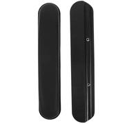 HOLIDYOYO Wheelchair Arm Mat Plastic Armrest Non-Slip Pads 2pcs Black for Wheelchair Use in Nursing Homes