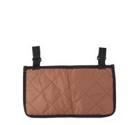 HOLIDYOYO Wheelchair Side Storage Bag with Multi-Pockets, Coffee Color Armrest Organizer Pouch for Wheelchair Mobility and Outdoor Use