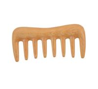 HOLIDYOYO Wide Tooth Wooden Hair Comb for Curly Hair Natural Boxwood Antistatic Scalp Massage Detangling Brush Rounded Teeth Gentle Scalp Handmade Styling Tool Care