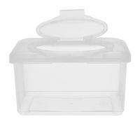 HOLIDYOYO Wipes Dispenser Box with Dustproof Lid Refillable PP Storage Case for Bathroom and Bedroom Portable Wide-mouth Holder for Paper Towels and Wipes Reusable Container for Home Use