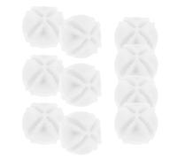 HOLIDYOYO Wire Cube Connectors 10pcs Plastic White, Fence Buckle Connector for Wire Grid Shelving, Easy Cleaning, Multiple Slots, for Shoe Cabinets