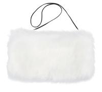 HOLIDYOYO Women’s Rabbit Hand Warmer Muff, Soft Winter Hand Warming Pouch, Comfortable Touching, for Parties Weddings, White