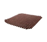 HOLIDYOYO Wood Bead Car Seat Cushion Square Pad for Driver Comfort Automotive Seat Mat Compatible with Truck Rv Pickup Easy Installation and Stylish Interior Upgrade