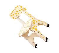 HOLIDYOYO Wooden Giraffe Back Chair for Safe and Comfortable Stool for Early Education for Playrooms Dining Rooms and Study Areas