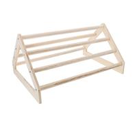 HOLIDYOYO Wooden Hen Chick Stand Rack for Poultry Cage Balance and Coordination Training Perch Easy to Install Pet Chicken Accessory for Healthy