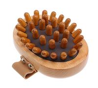 HOLIDYOYO Wooden Scalp Massager Brush Creative Acupoint Massager for Body Relaxation Smooth Surface Durable Design for Back Neck Rhomboid Relief Ancient Chinese Therapy Tool