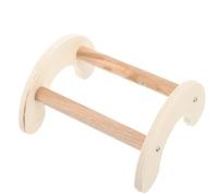 HOLIDYOYO Wooden Standing Perch for Birds and Chickens Safe Comfortable Pet Chicken Play Stand Height Parrot Perch to Encourage Balance and Exercise Suitable for Hens Roosters and Birds