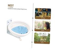 HOLIDYOYO Woven Cotton Rope Bird Nest Small Hanging Breeding Cage Nest for Canary Parrot Lark Comfortable Warm Living Place for Small Pet Birds