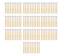 Holigie 100pcs Pogo Pin Flat Head Spring Test Probe Brass Material 2.36mm/0.1in Tube Diameter 34mm/1.3in PCB Testing Probes