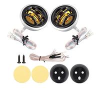 Holigie 2Pcs 12V 150W Car Mini Super Power Loud Dome Audio Stereo Speaker Tweeter Loudspeaker Horn Professional High Performance Sound Enhancer for Car Audio Systems Plastic Metal Black
