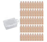 Holigie 50Pcs Pocket Hole Plug 9.5mm Wooden Dowel Jig Accessory Part Set Kit for Woodworking (Oak)