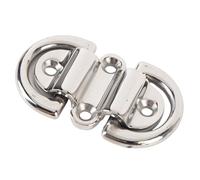 Holigie Boat D Type Connector 316 Stainless Steel Heavy Duty Double D Ring Hook Strong Load Bearing Multifunctional Marine Deck Hardware for Yacht RV