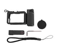 Holigie Camera Cage with Ergonomic Handle for Osmo Action 6, High Strength Protective Frame, Anti Slip Sweat-Absorb Grip,Cold Shoe Expansion Modular Vlogging Accessory with Anti Drop Wrist
