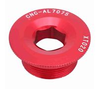 Holigie M20x10 Crank Arm Bolt High Strength Bicycle Crankset Screw for Mountain Road Bike Bottom Bracket Compatible with Shimano Dustproof Cap Alloy Steel Replacement Ax (Red)