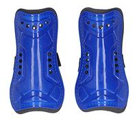 Holigie Soccer Shin Pads Guard Football Sports Leg Protector Shin Pad Comfortable Wear Sturdy Hard Plastic Adults Training (Blue)