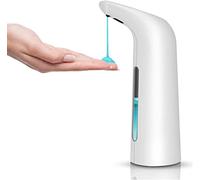 HOLIHOKY Automatic Soap Dispenser Touchless Sensor Hands Free Soap Dispenser Battery Operated Soap Dispenser 400ml Pump Electronic Drippy Liquid Soap Dispensers for Kitchen Bathroom White